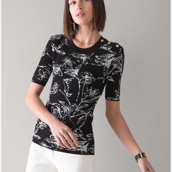 White House Black Market Sweaters - NWOT WHBM short sleeve sweater XS